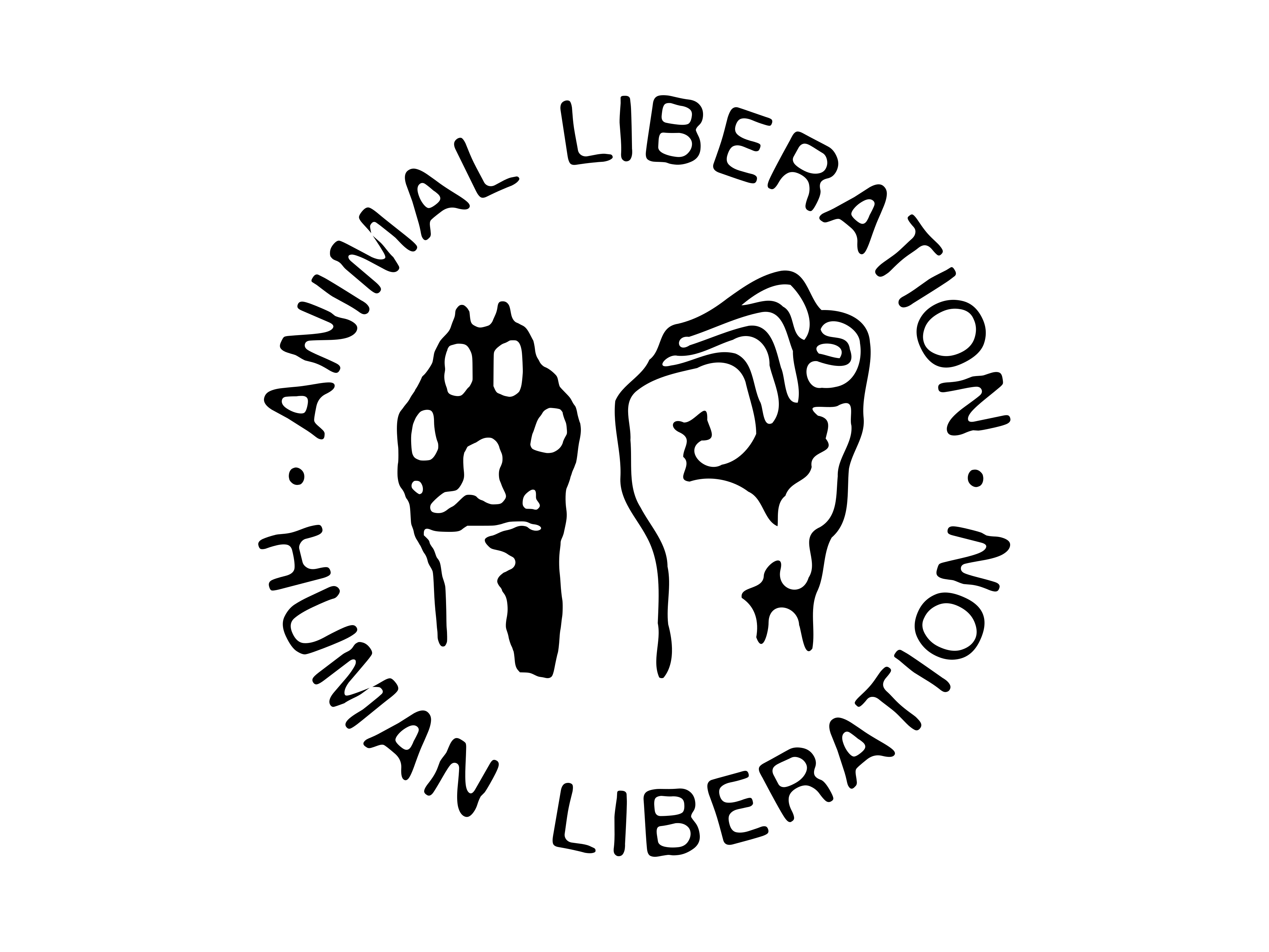 Логотип человека и животных